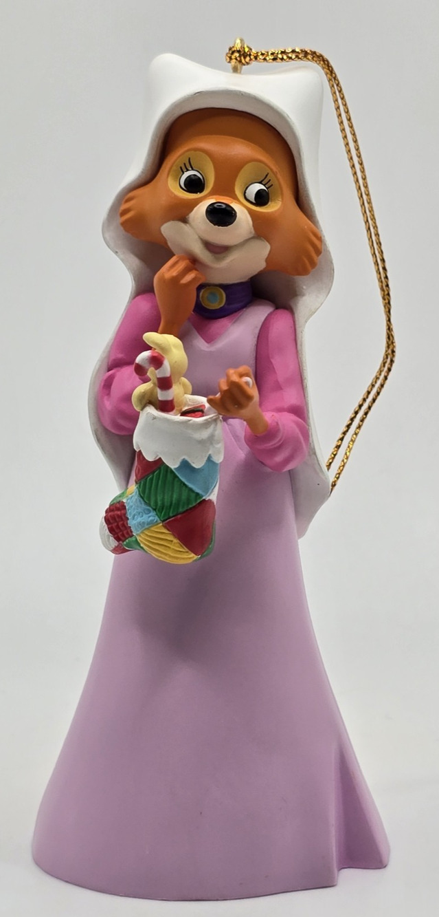 Vintage Disney Grolier Christmas Magic Maid Marian Ornament Robin Hood Rare